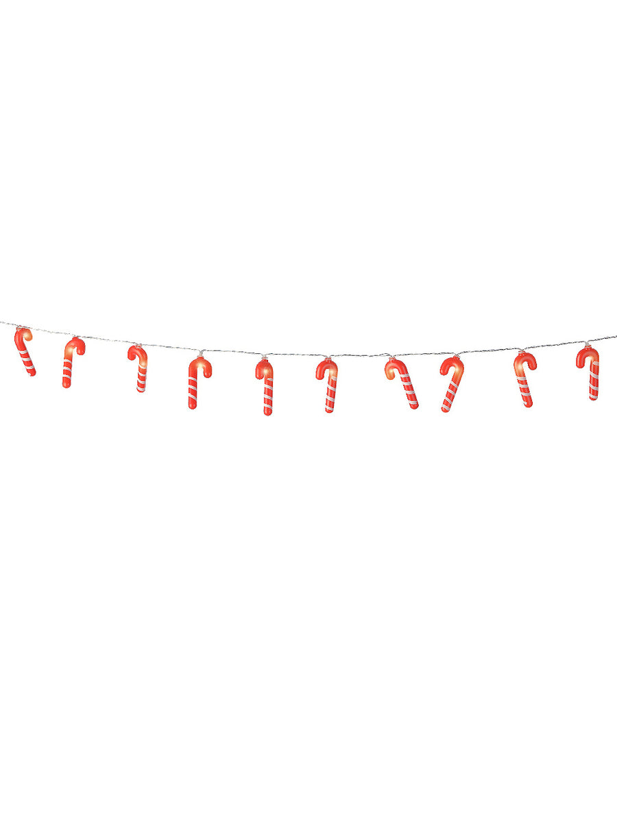 20 LED Candy Cane Battery Operated String Lights – Seasons Christmas Outlet
