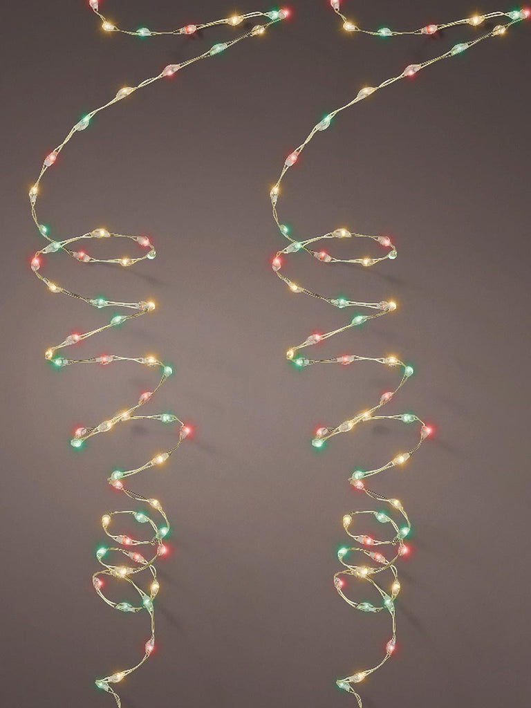 100 Static Micro LED Extra Dense Battery Operated String Lights ...