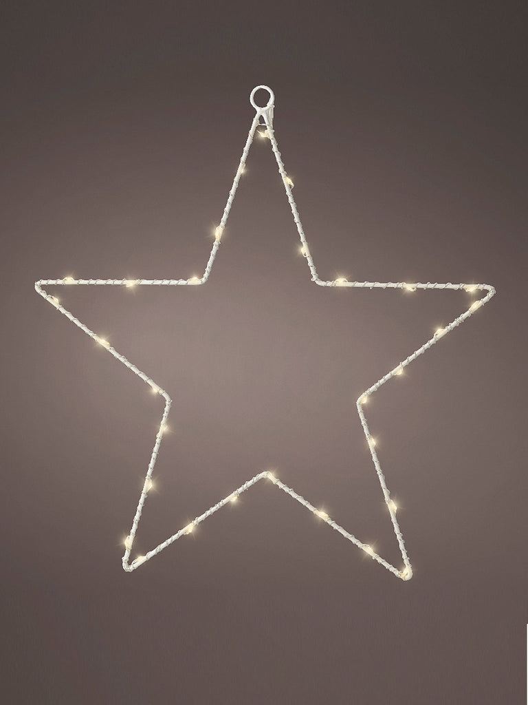 38cm x 30 Micro LED Battery Operated  Frame Star Light - Warm White