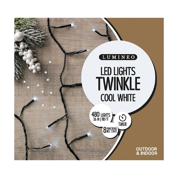 480 LED Twinkle Lights - White