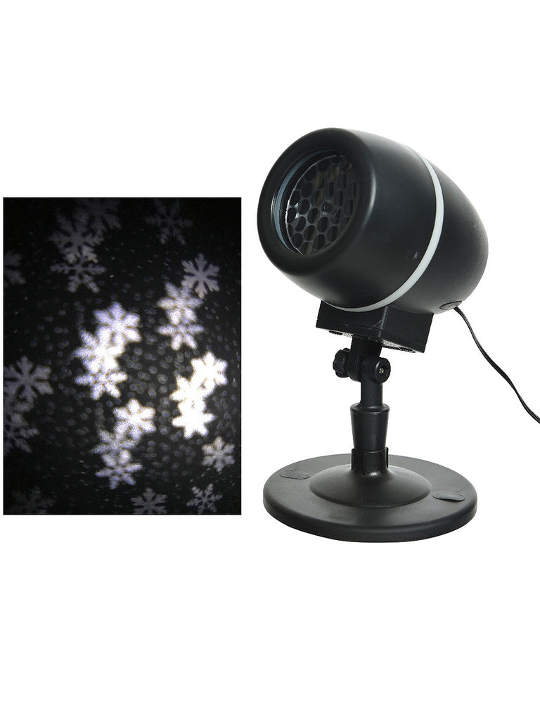 35cm LED Spinning Snowflake Projector - White