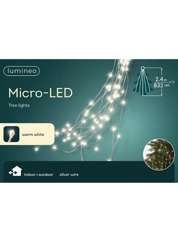 832 Micro LED Tree Lights with Warm White LED Lights