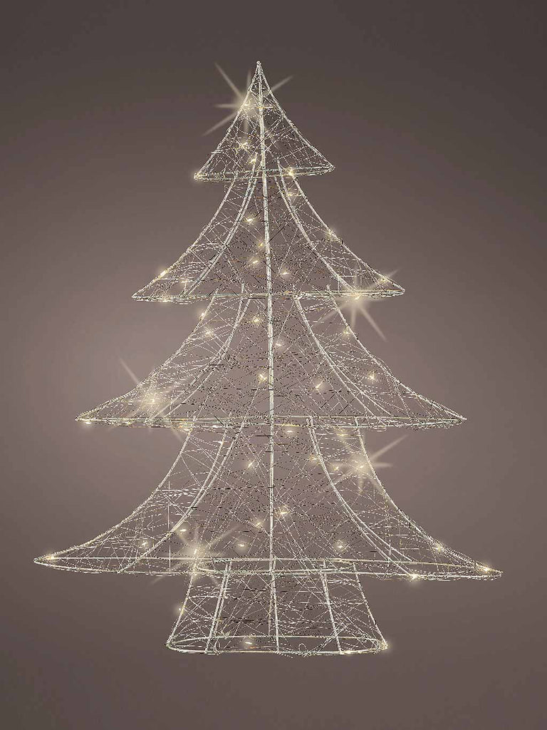 60cm Micro LED Wire Tree with 60 Warm White LEDs
