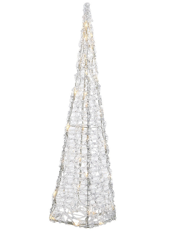 89cm LED Acrylic Pyramid - Warm White