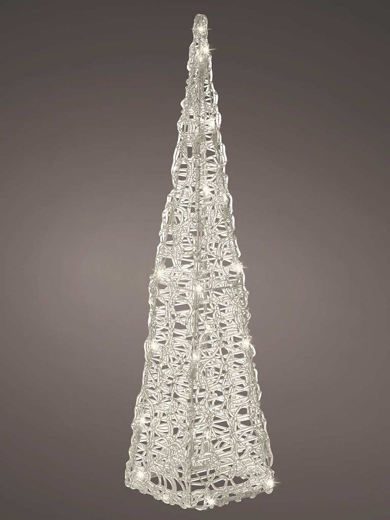 118cm LED Acrylic Pyramid - Warm White