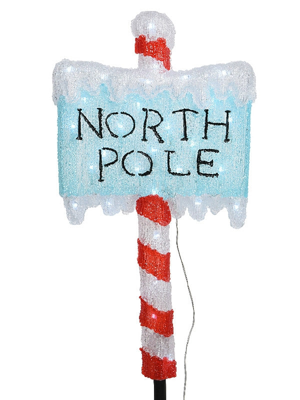 93cm Acrylic North Pole Sign