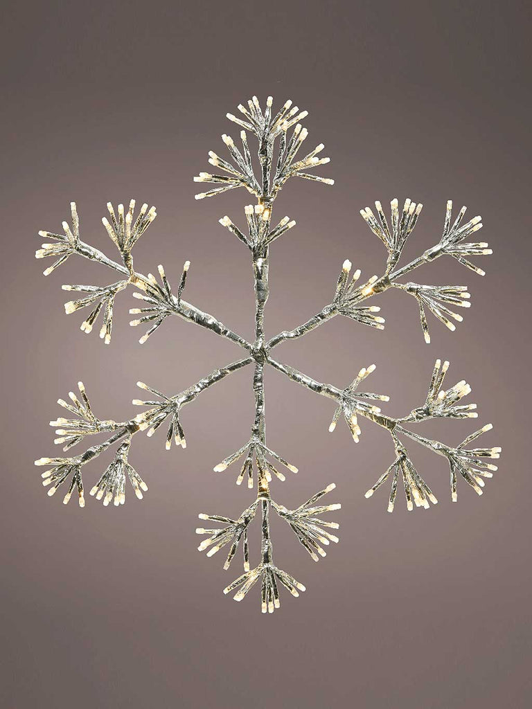 78cm Starburst Flashing Snowflake - Warm White