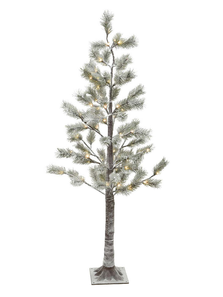1.8m (6ft) Outdoor Snowy Pine Tree with 96 Warm White LEDs