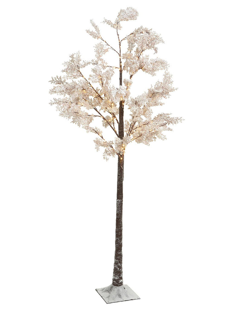 1.8M (6ft) Micro LED White Flower Tree - Warm White