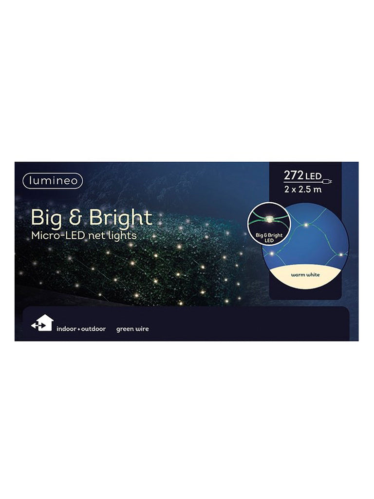 2m x 2m Big Micro LED Net Light - Warm White