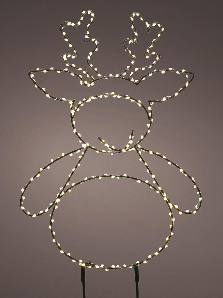 77cm Micro LED Reindeer Garden Stake Light