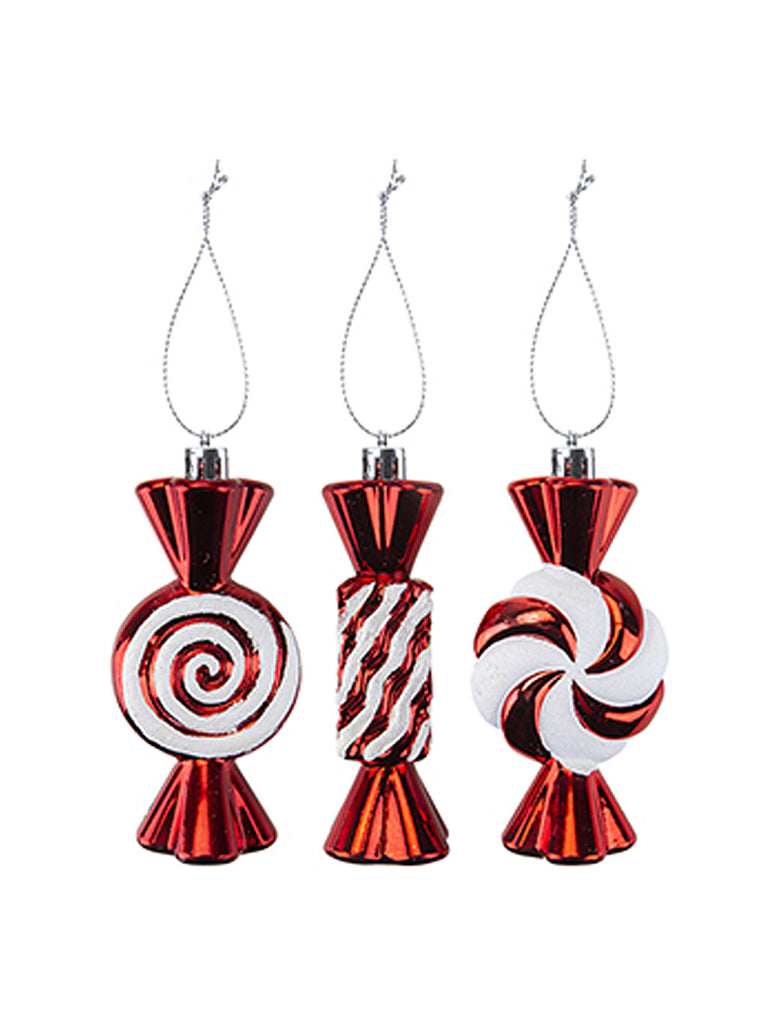 Pk 5 x 14cm Candy Cane Sweets Decoration