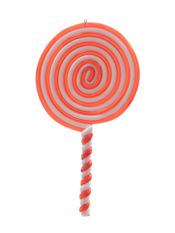 20cm Lollipop with Hanger - Red