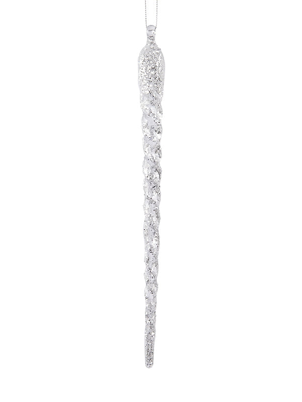 29cm Acrylic Icicle with Glitter