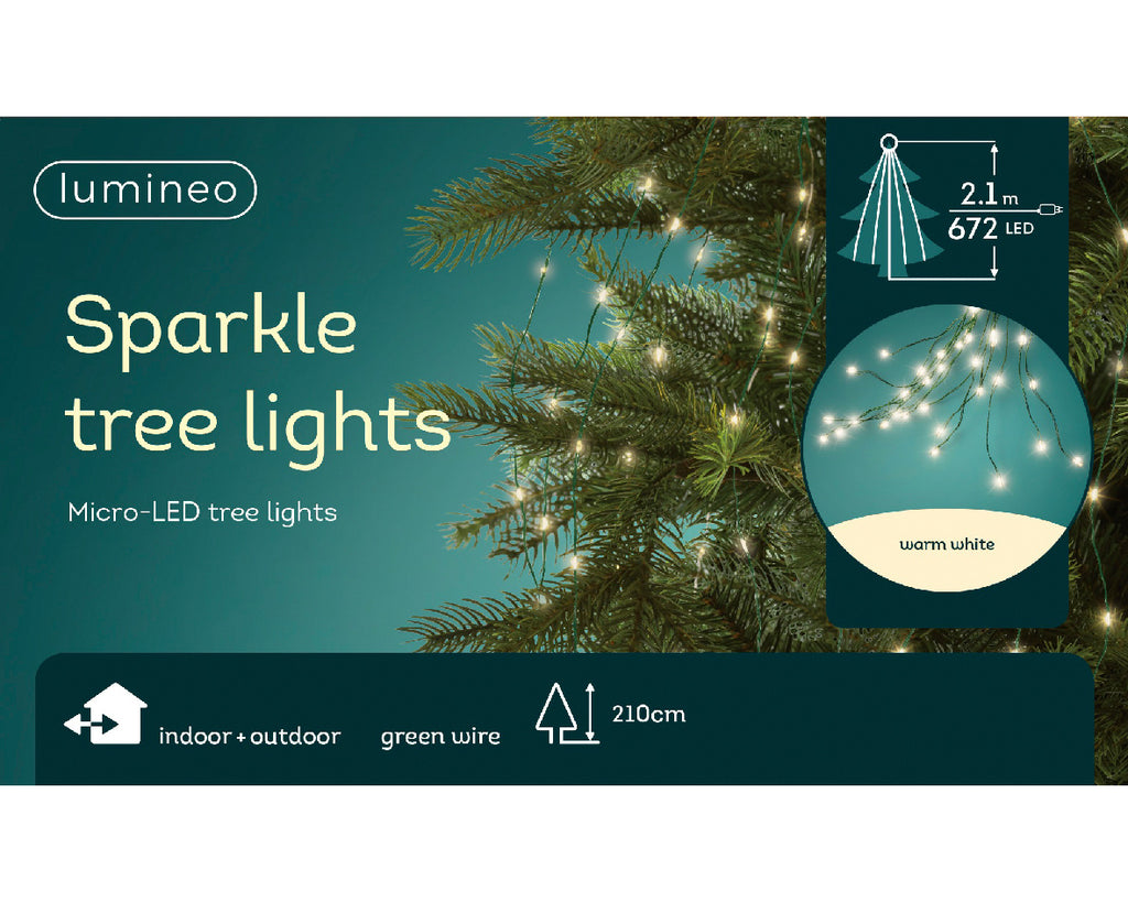 672 LED Micro Tree Lights - Warm White