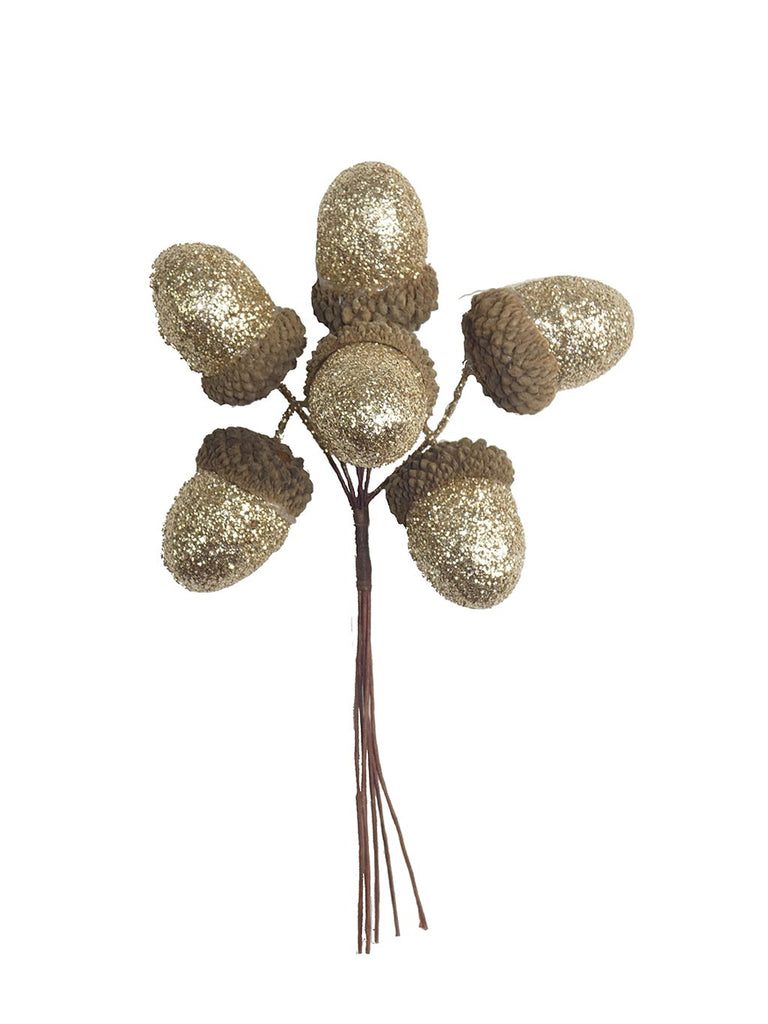 13cm 6 Acorn Pick - Champagne