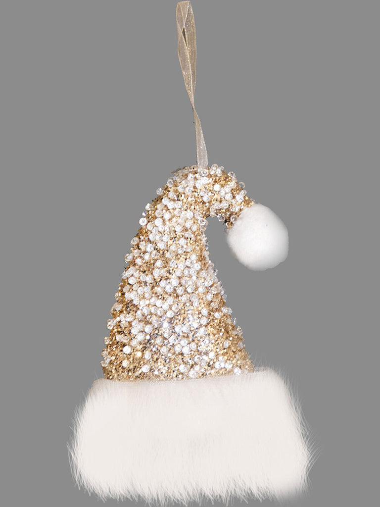 Crystal Hat Bauble - Champagne