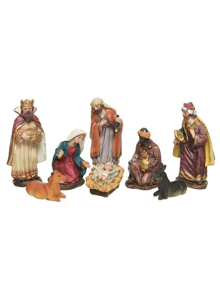 12cm Nativity Set with 8 Figures
