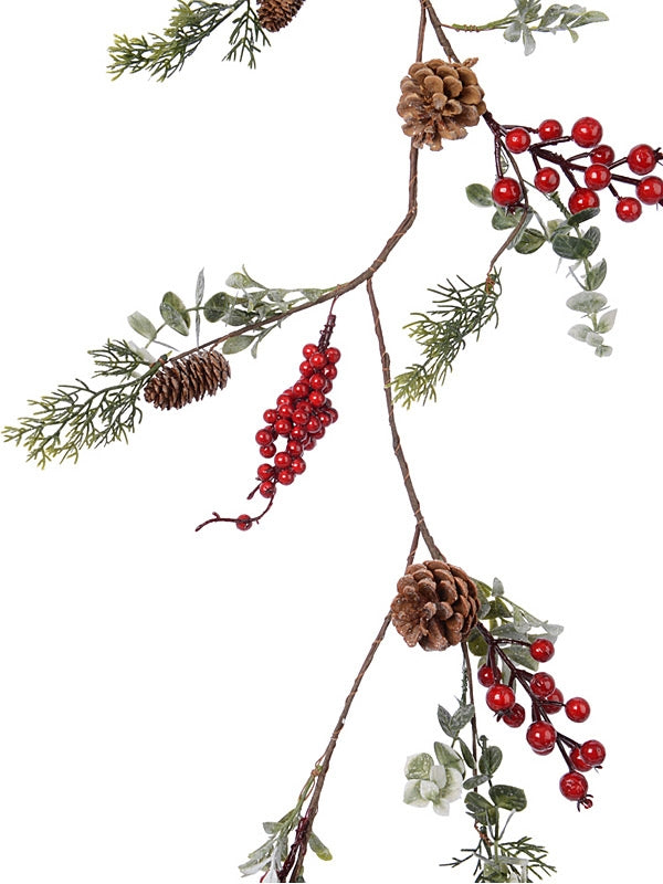 125cm Berry and Cone Branch Garland