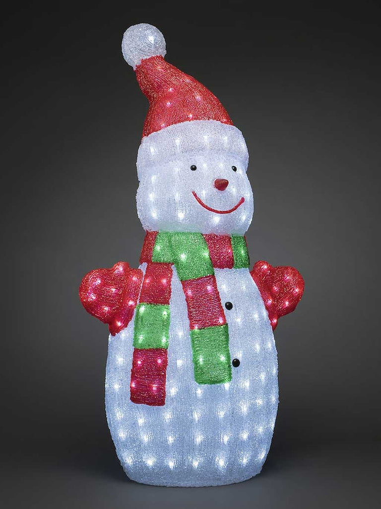 90cm Acrylic Snowman with 200 LEDs