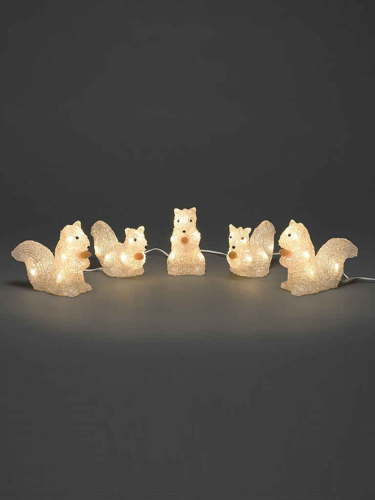 Acrylic Squirrels 5pcs/Set LED