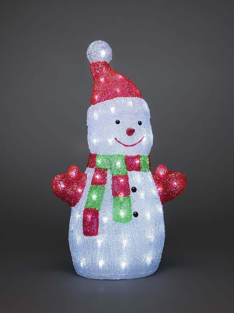  50cm Acrylic Snowman with 88 LEDs