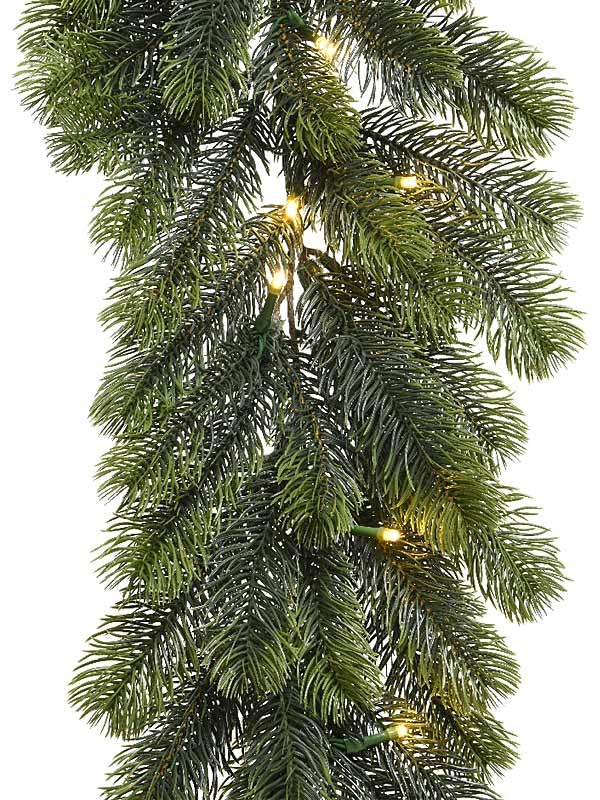 1.8m (6ft) Full PE Pre-Lit Battery Operated Garland