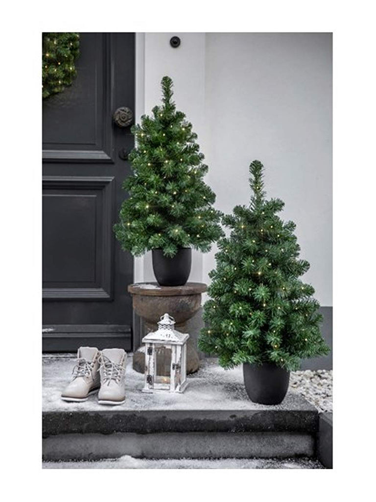 1.2m (4ft) Imperial Tree In Pot with 80 Battery Operated LED Lights - Warm White