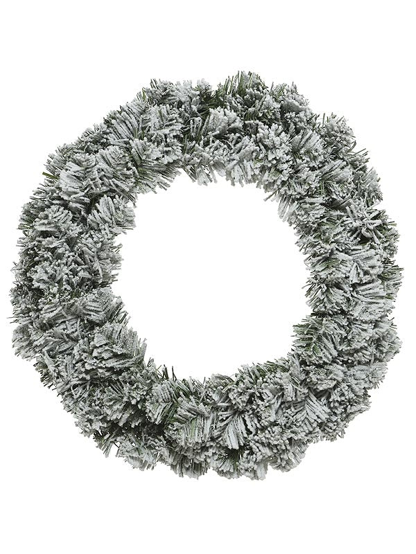 60cm Snowy Imperial Wreath With 200 Tips