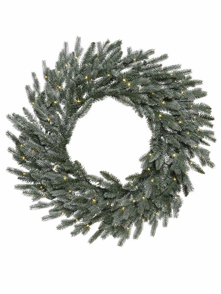 80cm Allison Wreath with Micro LEDs - Battery Operated
