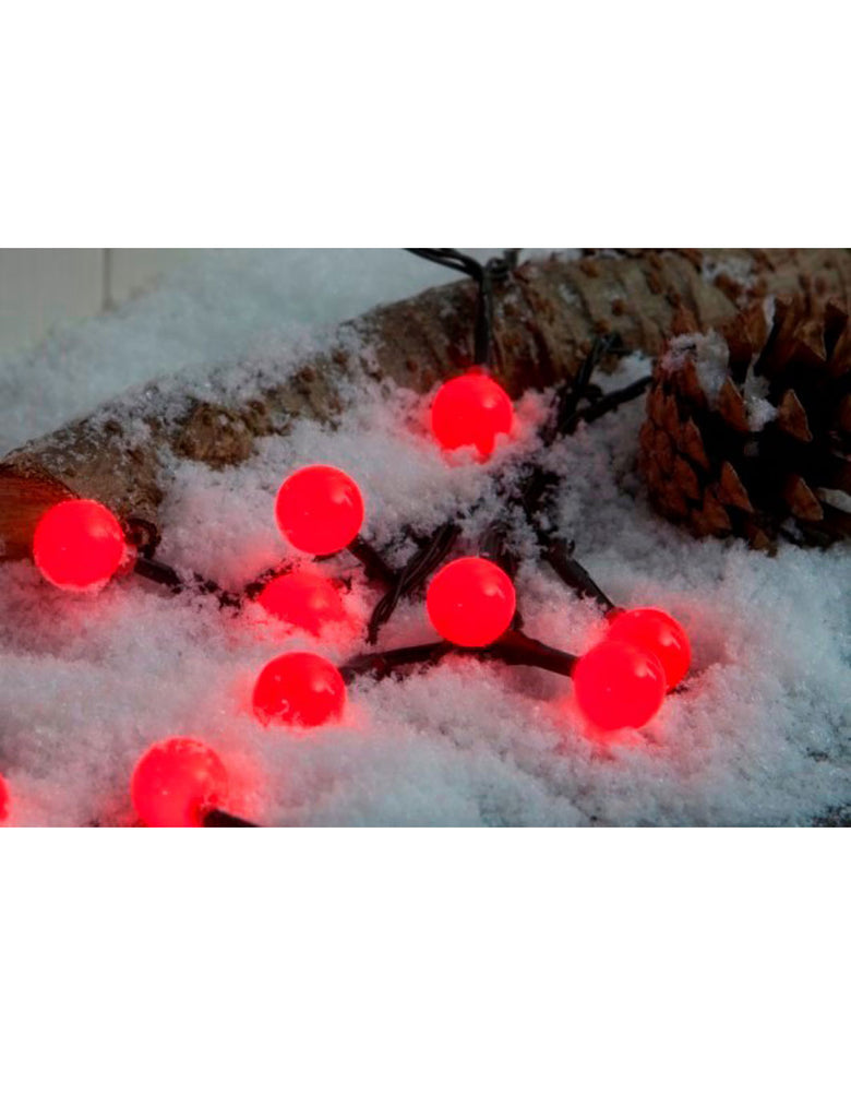100 LED Battery Operated Berry Lights - Red