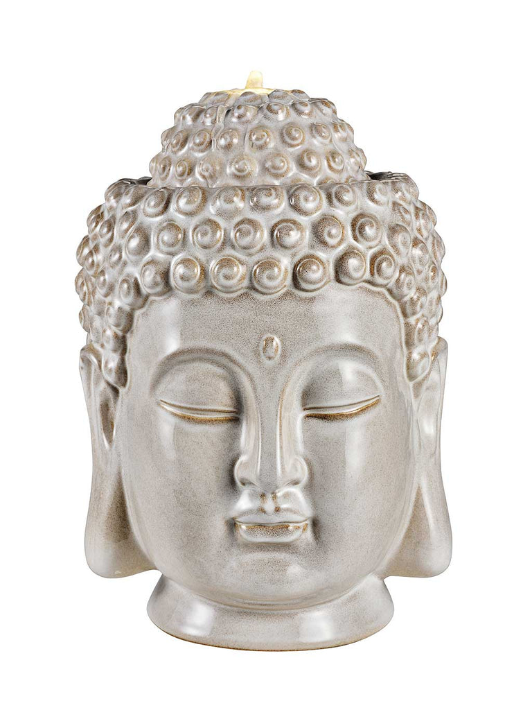 Buddha Head Ceramic LED Outdoor Fountain