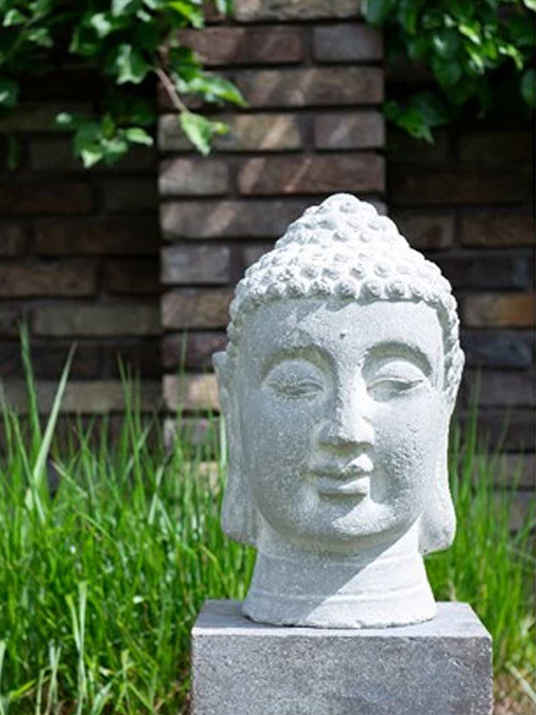 Buddha Concrete Head