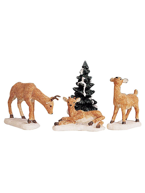 Dad And Fawns, Set of 4