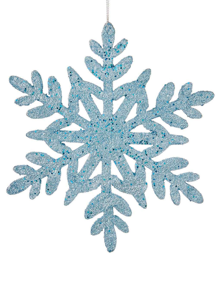 30cm Glitter Snowflake - Light Blue 
