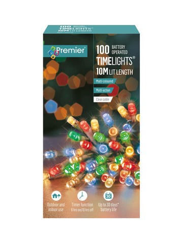 Premier 50 Battery Operated White LED Timelights, 5m Lit Length - View #12