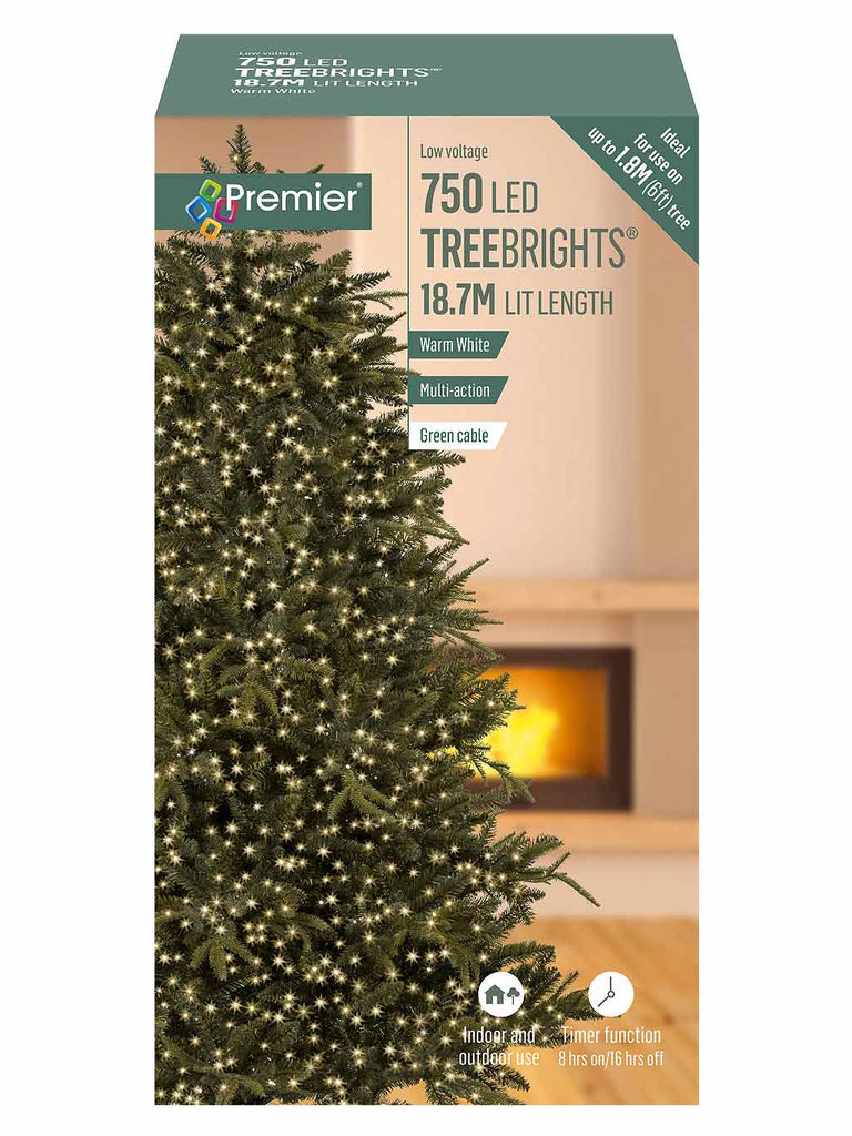 750 LED Christmas Treebrights with Timer - Warm White