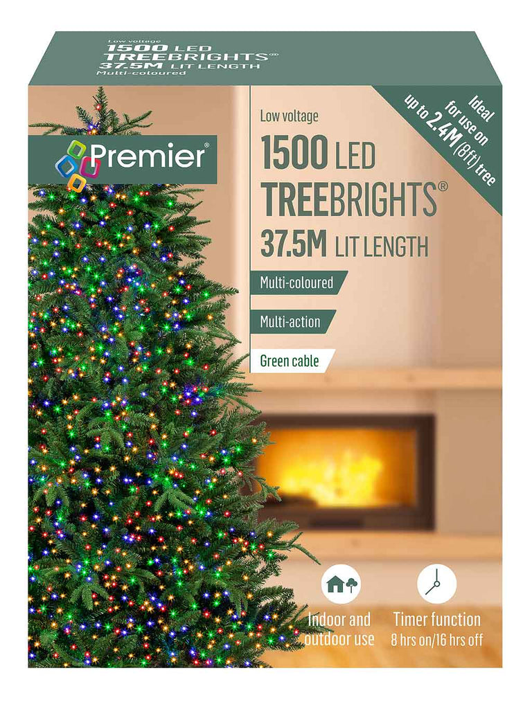 1500 LED Christmas Treebrights with Timer - Multicolour