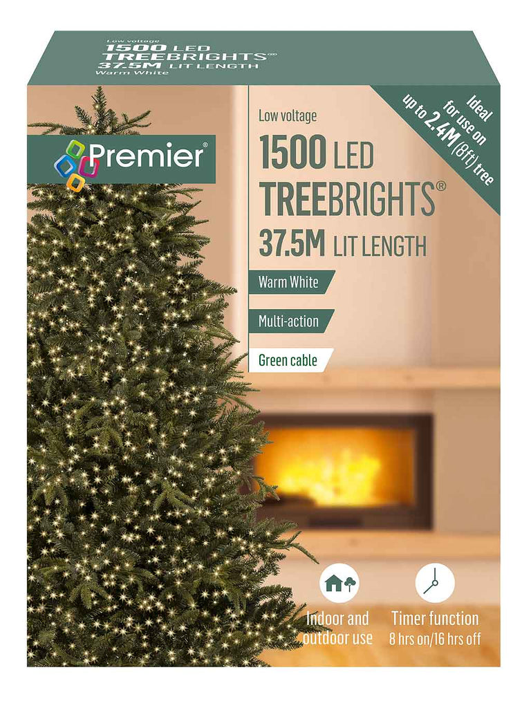 1500 LED Christmas Treebrights with Timer - Warm White