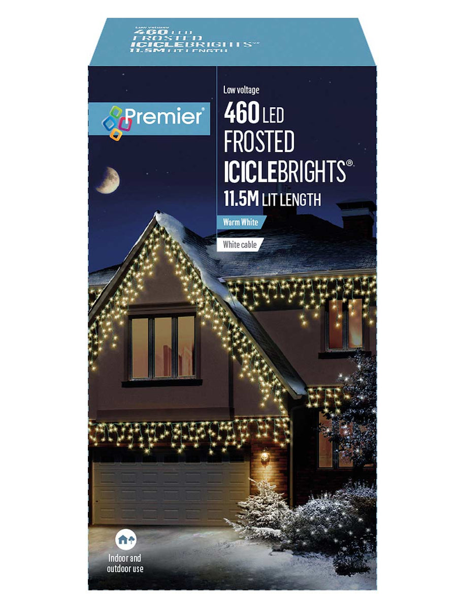 460 LED Multi-Action Frosted Cap Icicles – Seasons Christmas Outlet