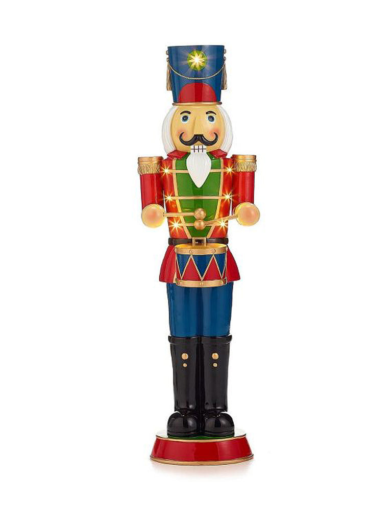 Noel the 3ft Red Christmas Nutcracker with Drum