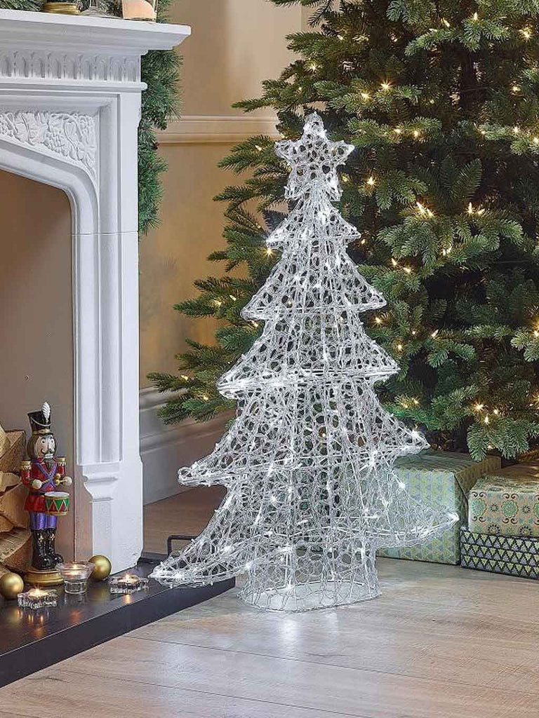 100cm Soft Acrylic Christmas Tree with LEDs