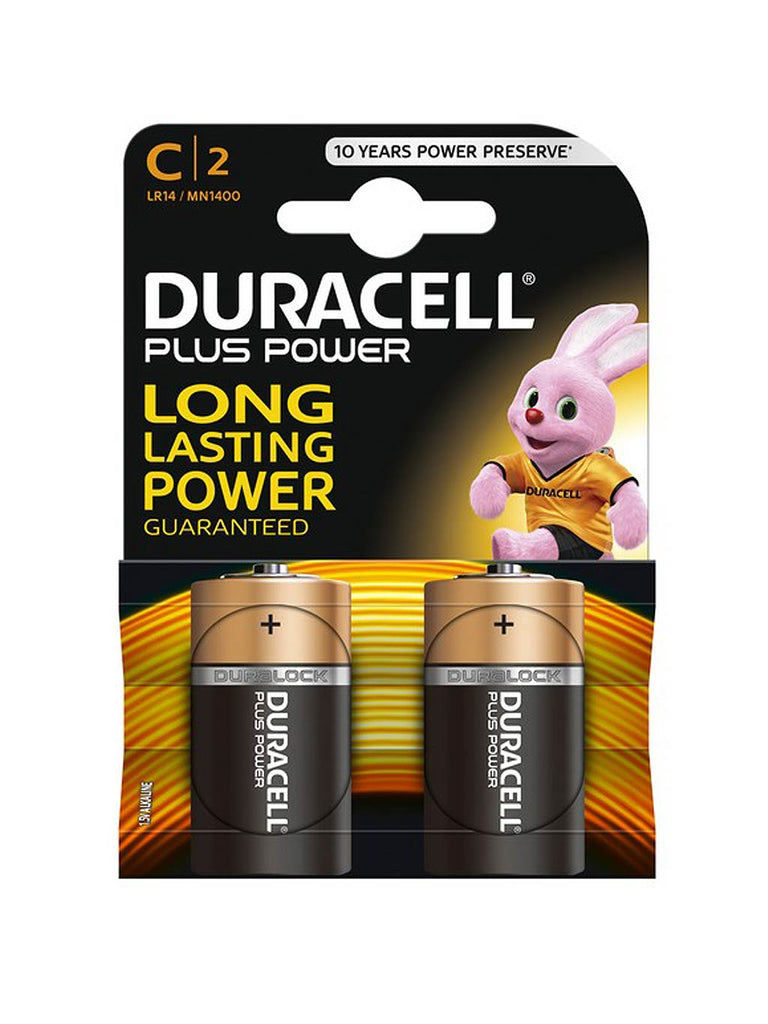 Duracell C 2pk Batteries - Plus Power
