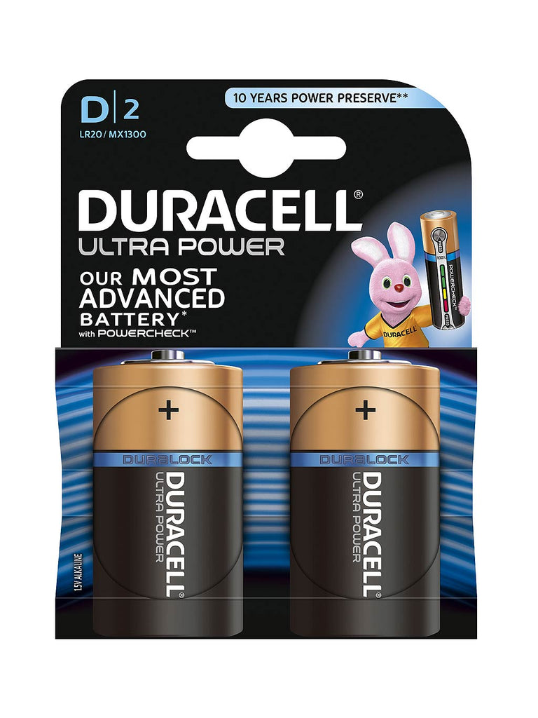 Duracell D 2pk Batteries - Ultra Power