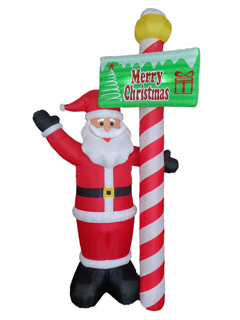 240cm Inflatable Santa With Sign