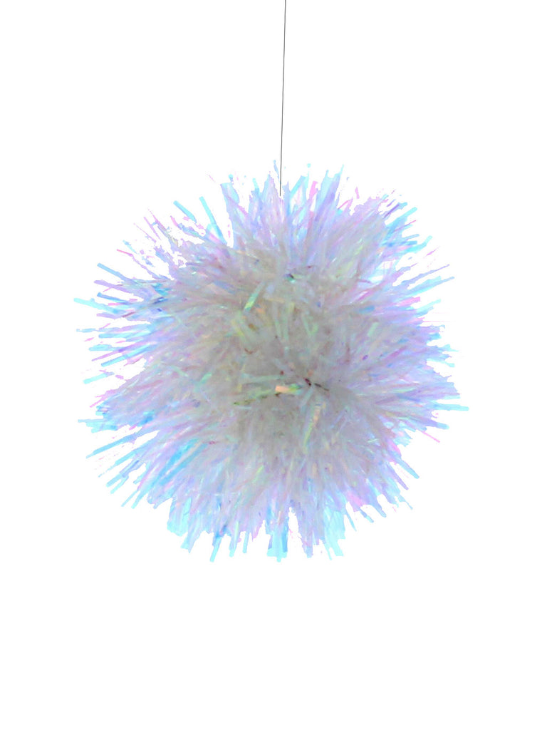 10cm Fine Cut Iridescent Pom Pom Ball 