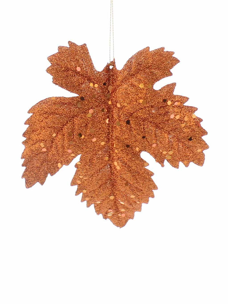 15cm Copper Acrylic Maple Leaf