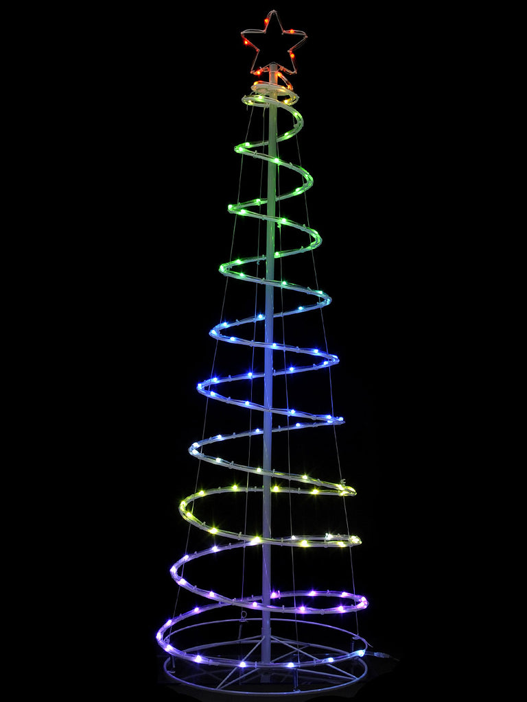 180cm Digital Rgb Spiral Tree