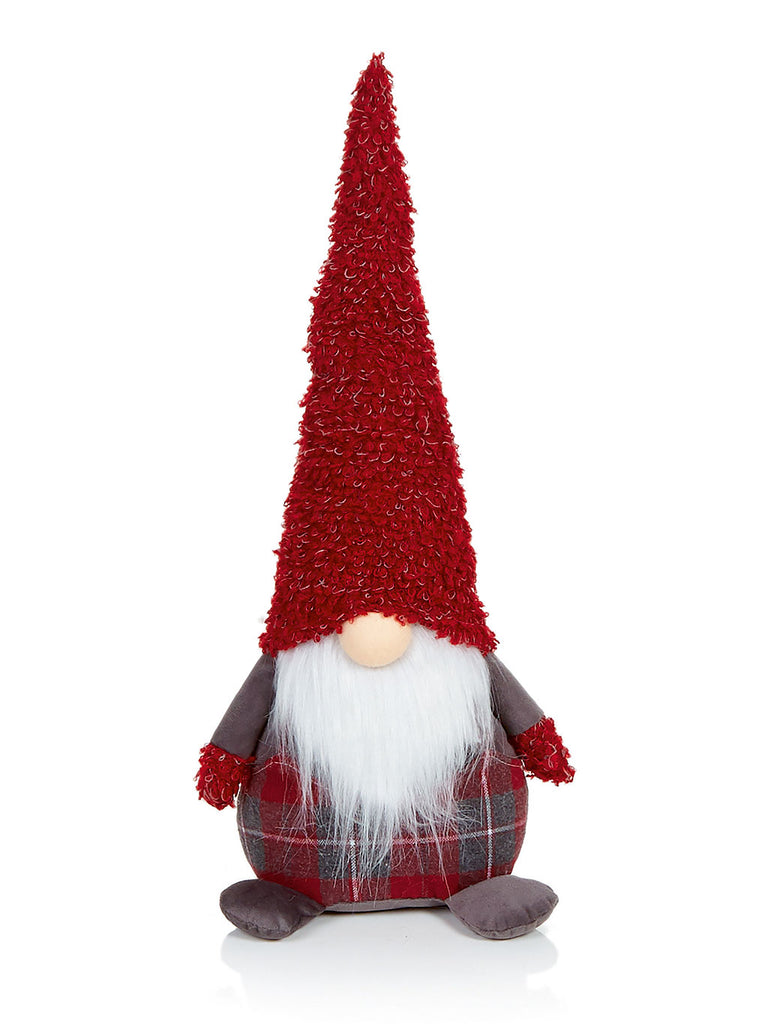 45cm Red Hat Christmas Gonk with Tartan Trousers