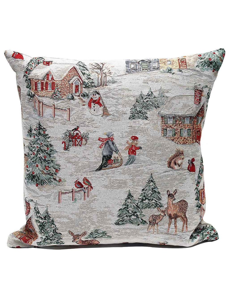 Village Christmas Cushion